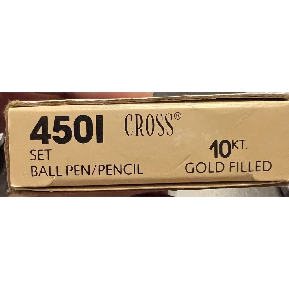 Cross 10k Ballpoint Pen‎ & 0.9 Pencil Set In Box (Texas Instruments Logo)